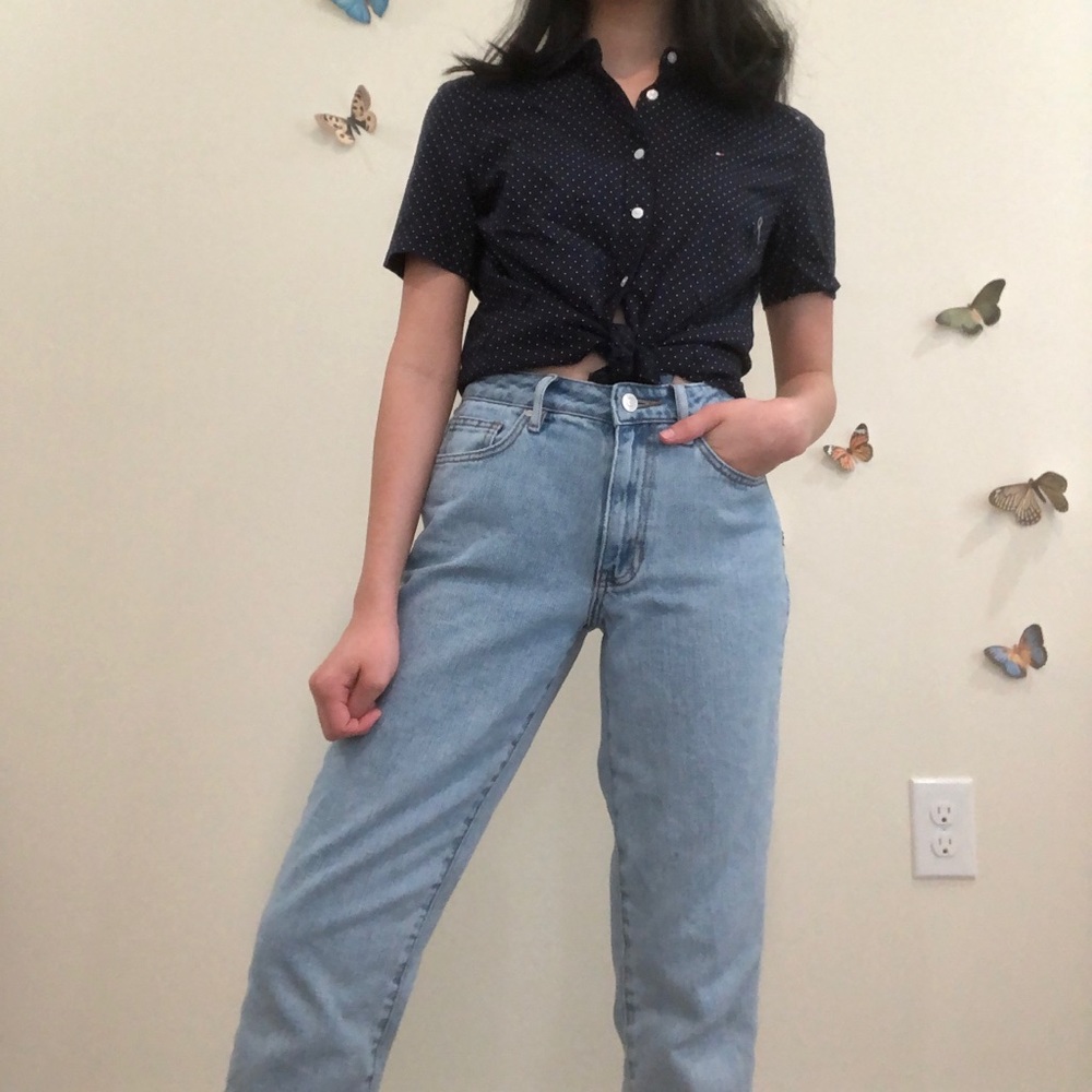 Polka Dot Tommy Hilfiger Button Up